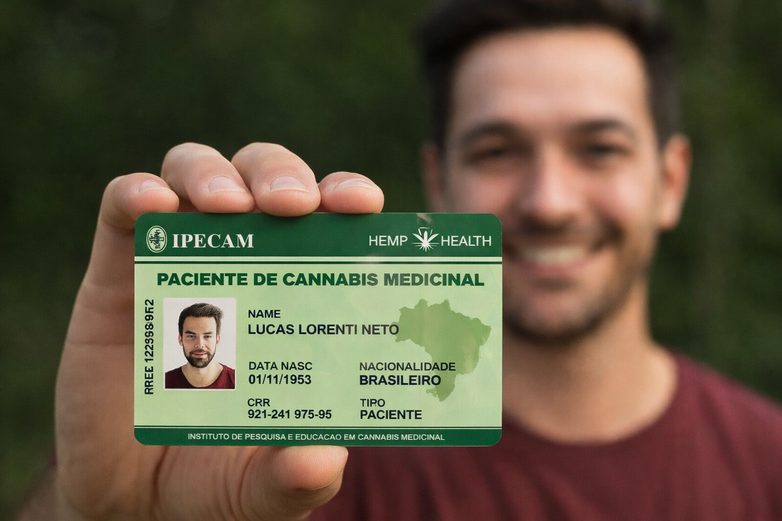 Carteirinha paciente cannabis medicinal